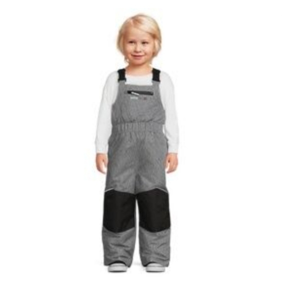 Like New Swiss Tech Toddler Unisex Snow Bibs Pants in Gray and Black. Sz: 2T - Picture 2 of 9